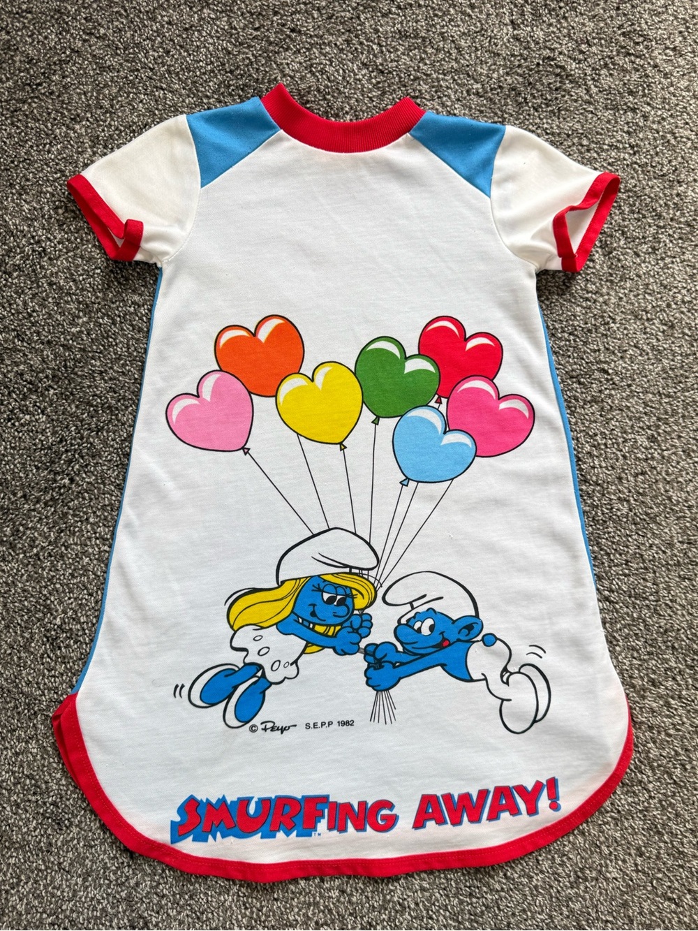 Vintage Smurf Nightgown